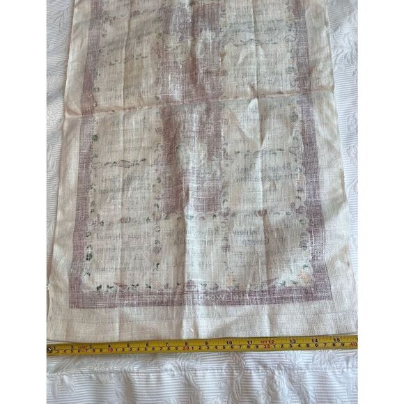 Pennsylvania Dutch Linen Tea Towel Foodie Meal Translations - Picture 3 of 5